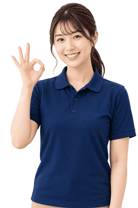 案内する清掃スタッフ